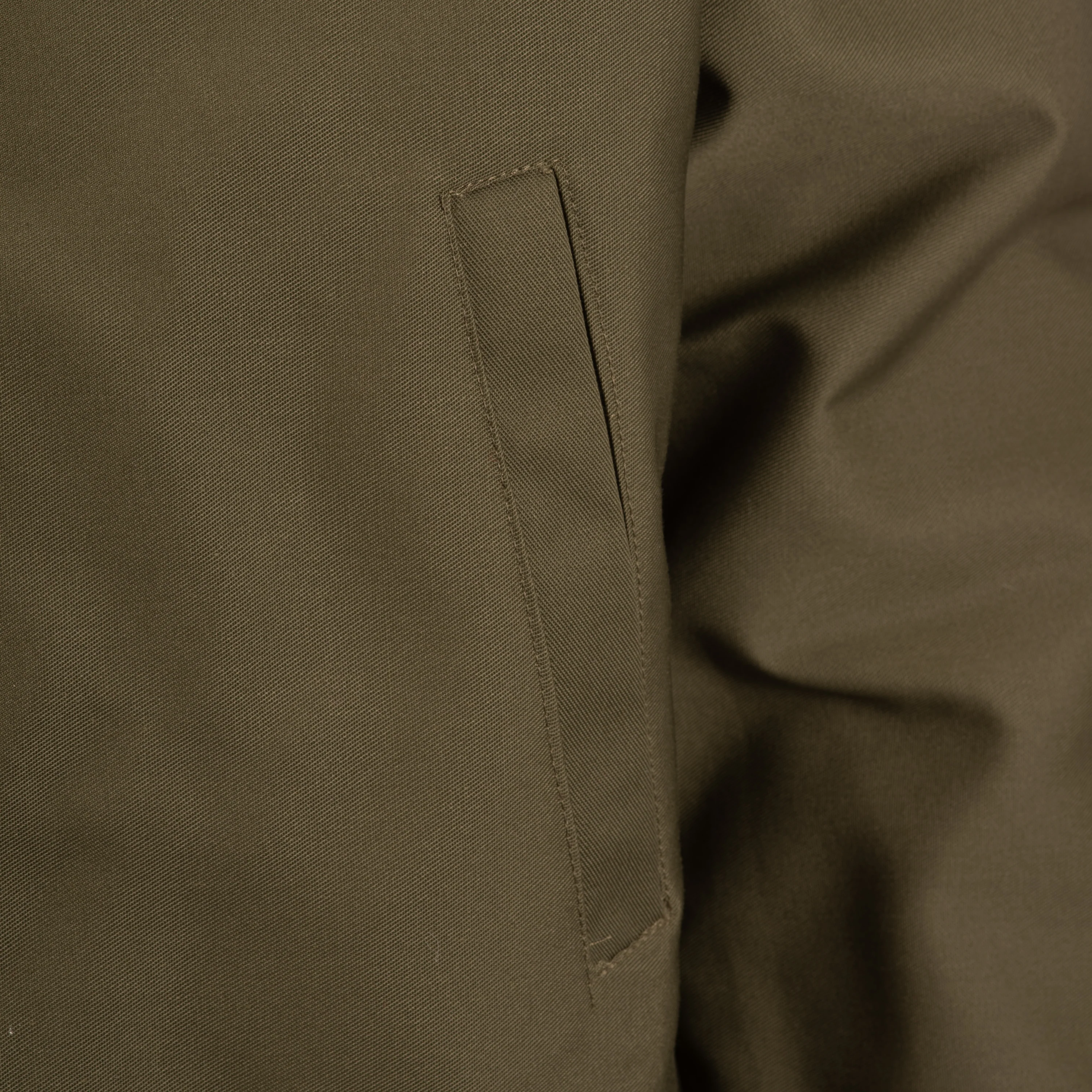 Mens Harrington Bomber Jacket - Olive - Image 3