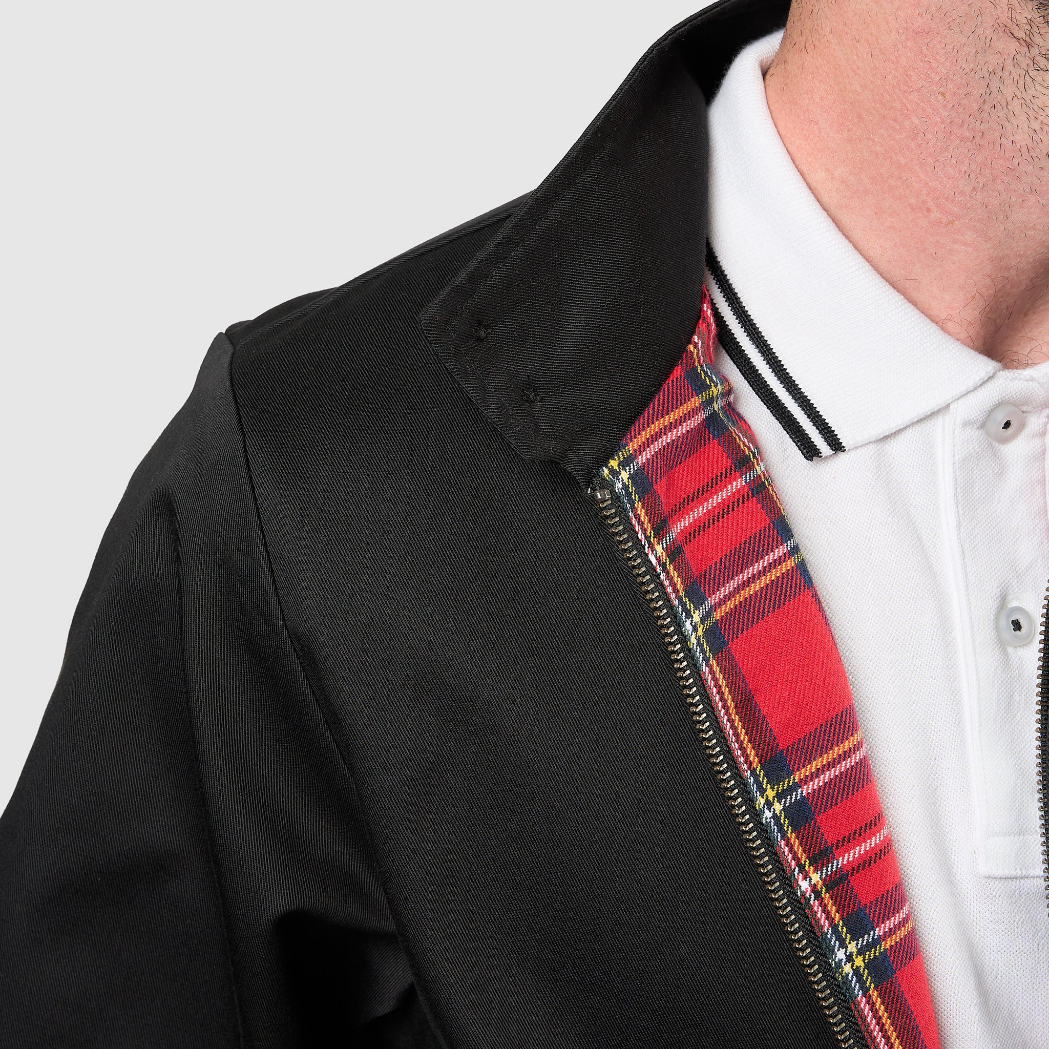 Mens Signature Harrington Jacket - Black - Image 3