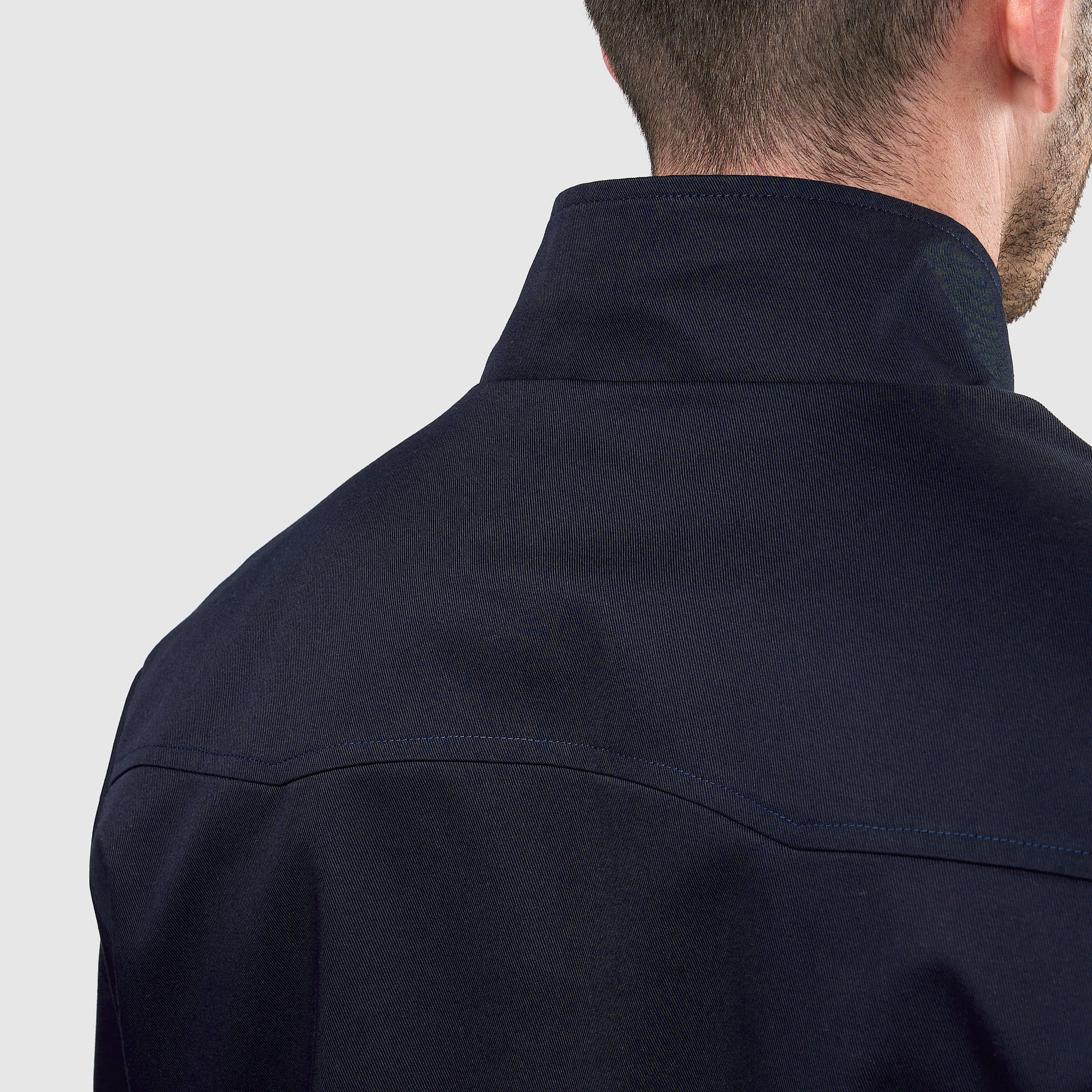 Mens Signature Harrington Jacket - Navy - Image 5