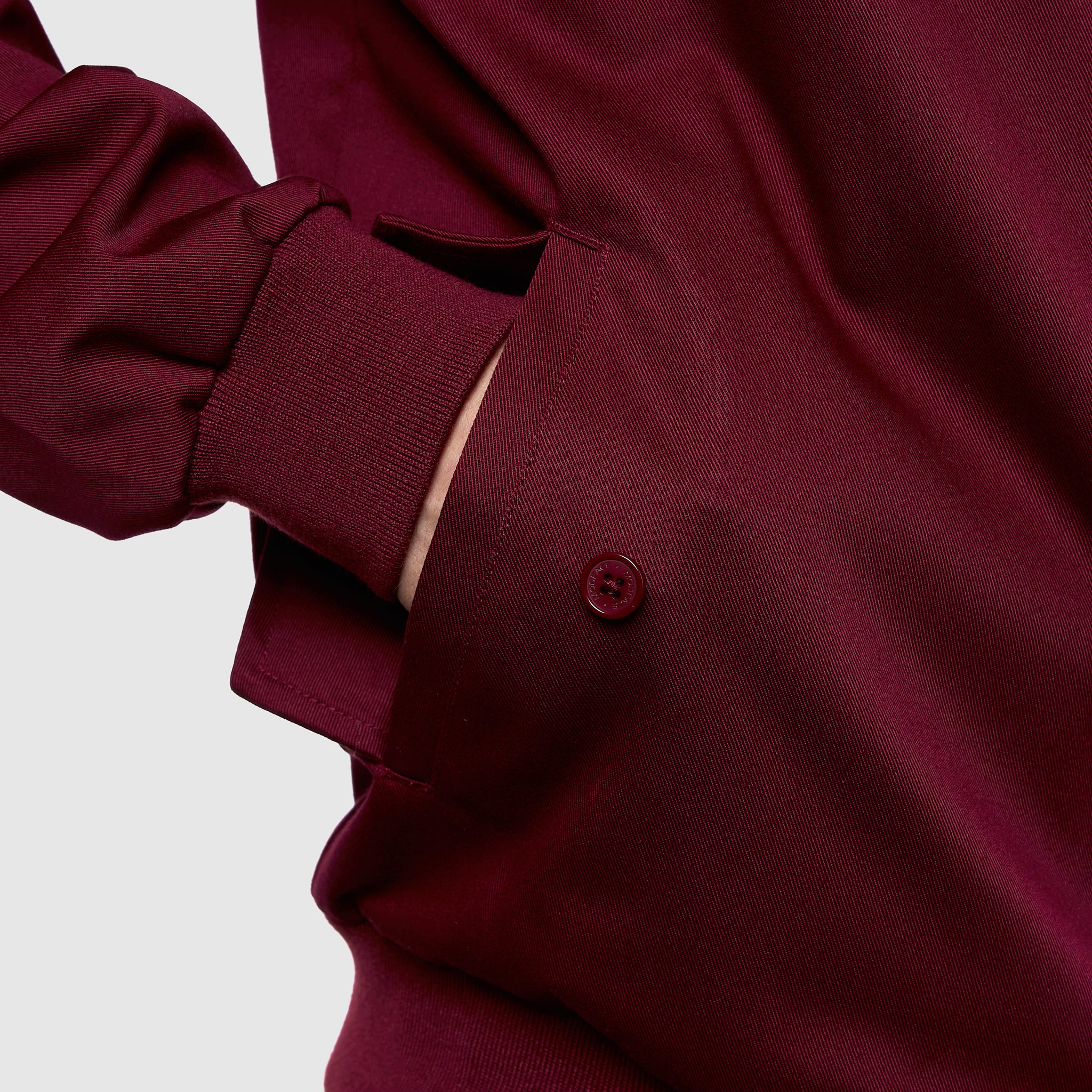 Mens Signature Harrington Jacket - Wine - Image 4