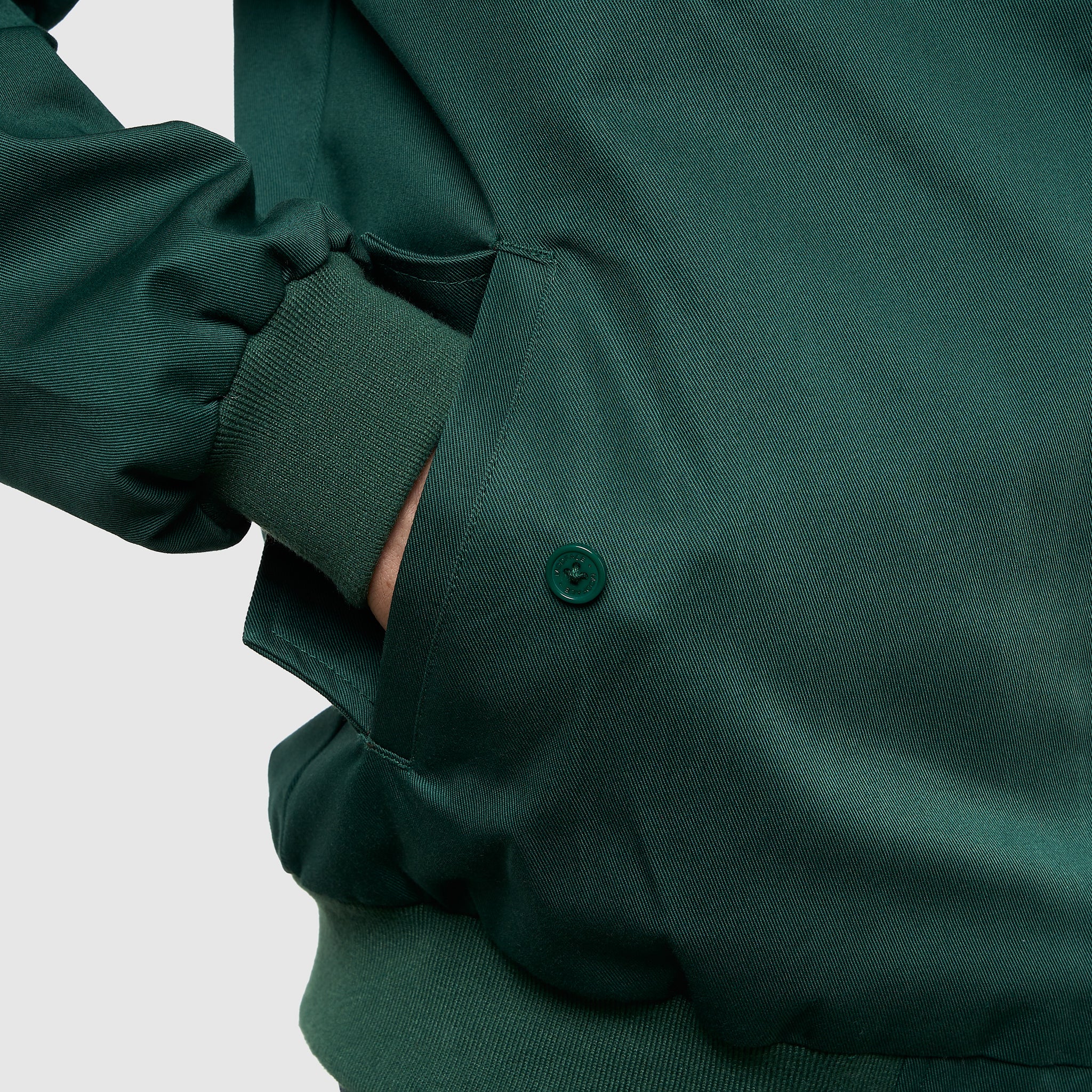 Mens Signature Harrington Jacket - Green - Image 4