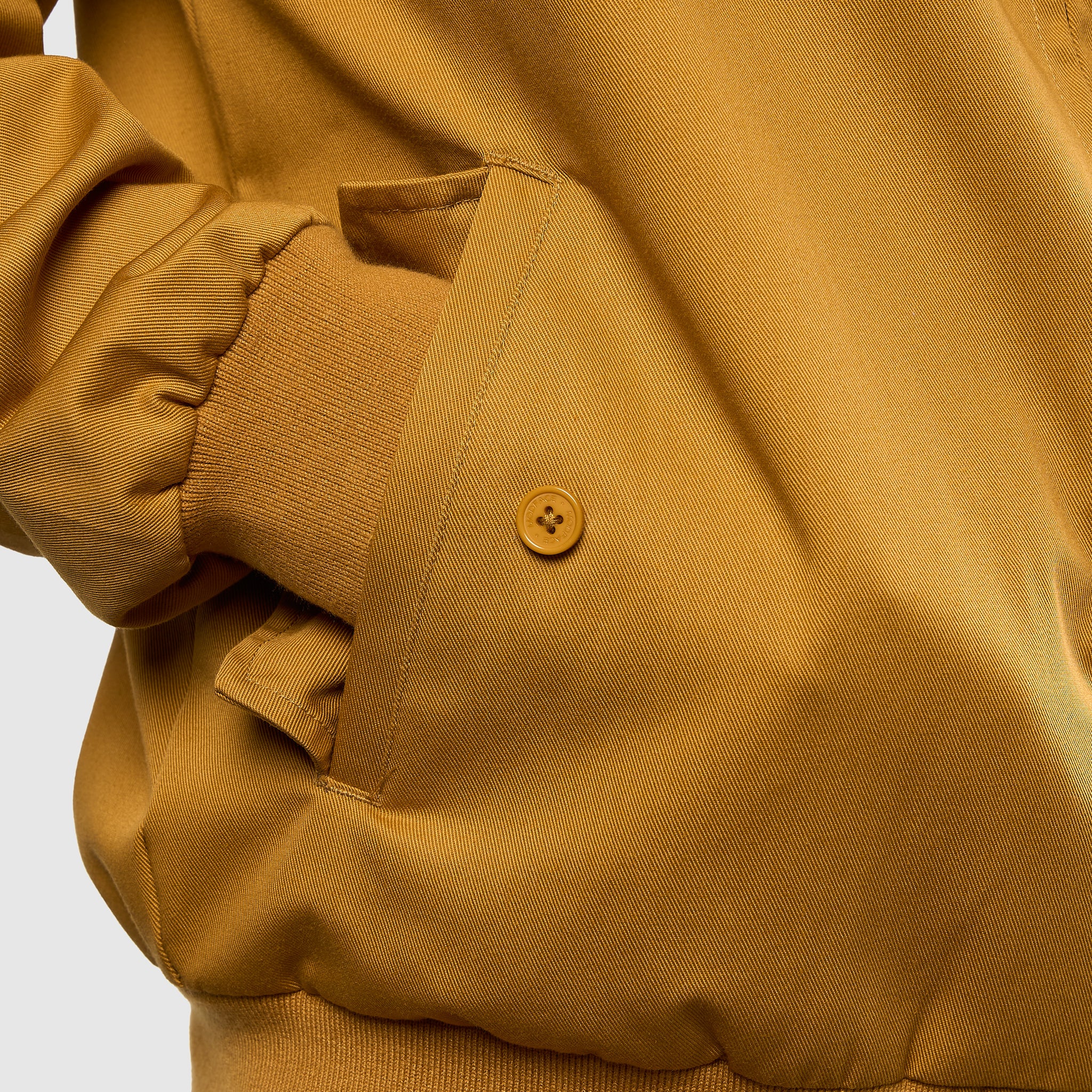 Mens Signature Harrington Jacket - Mustard - Image 4