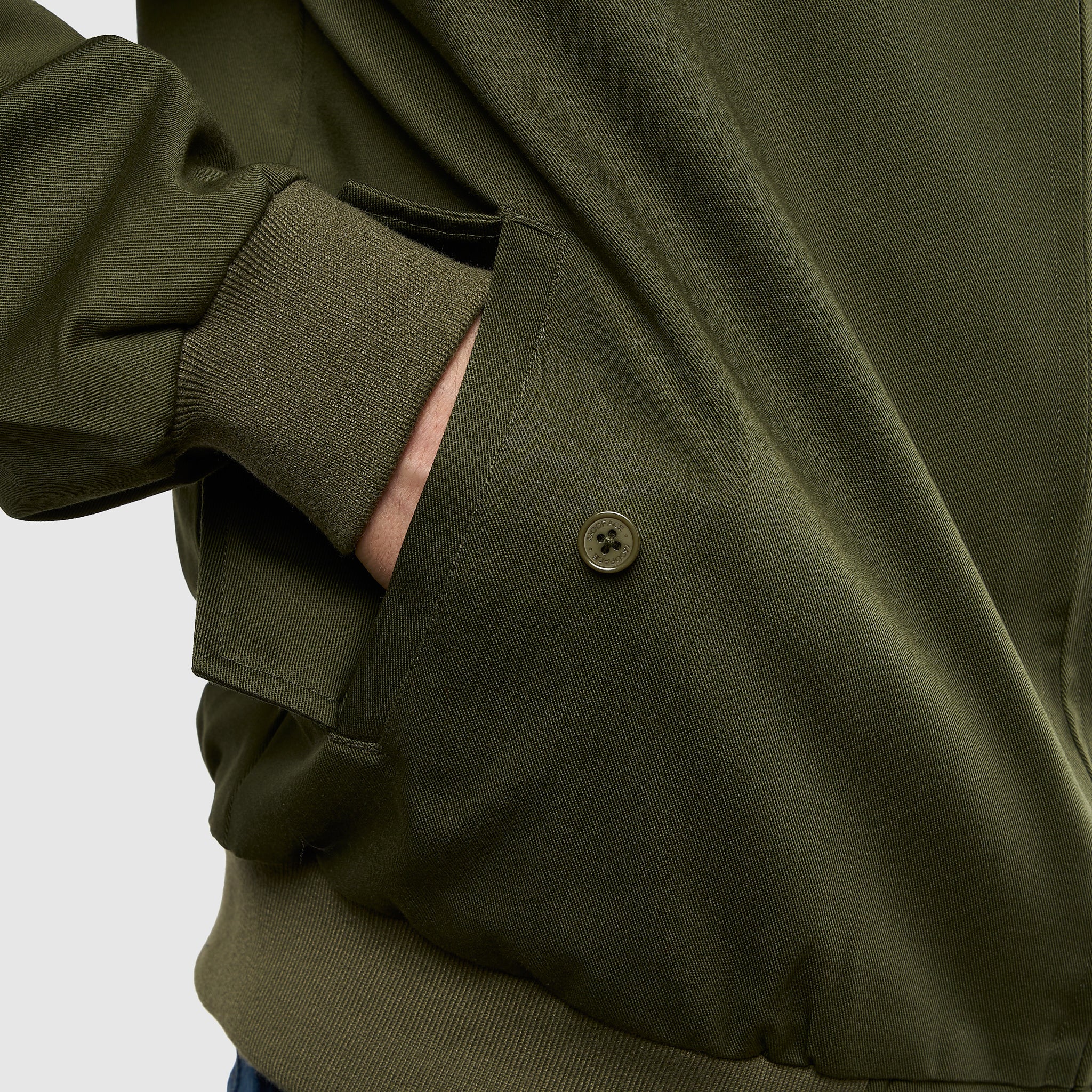 Mens Signature Harrington Jacket - Olive - Image 4