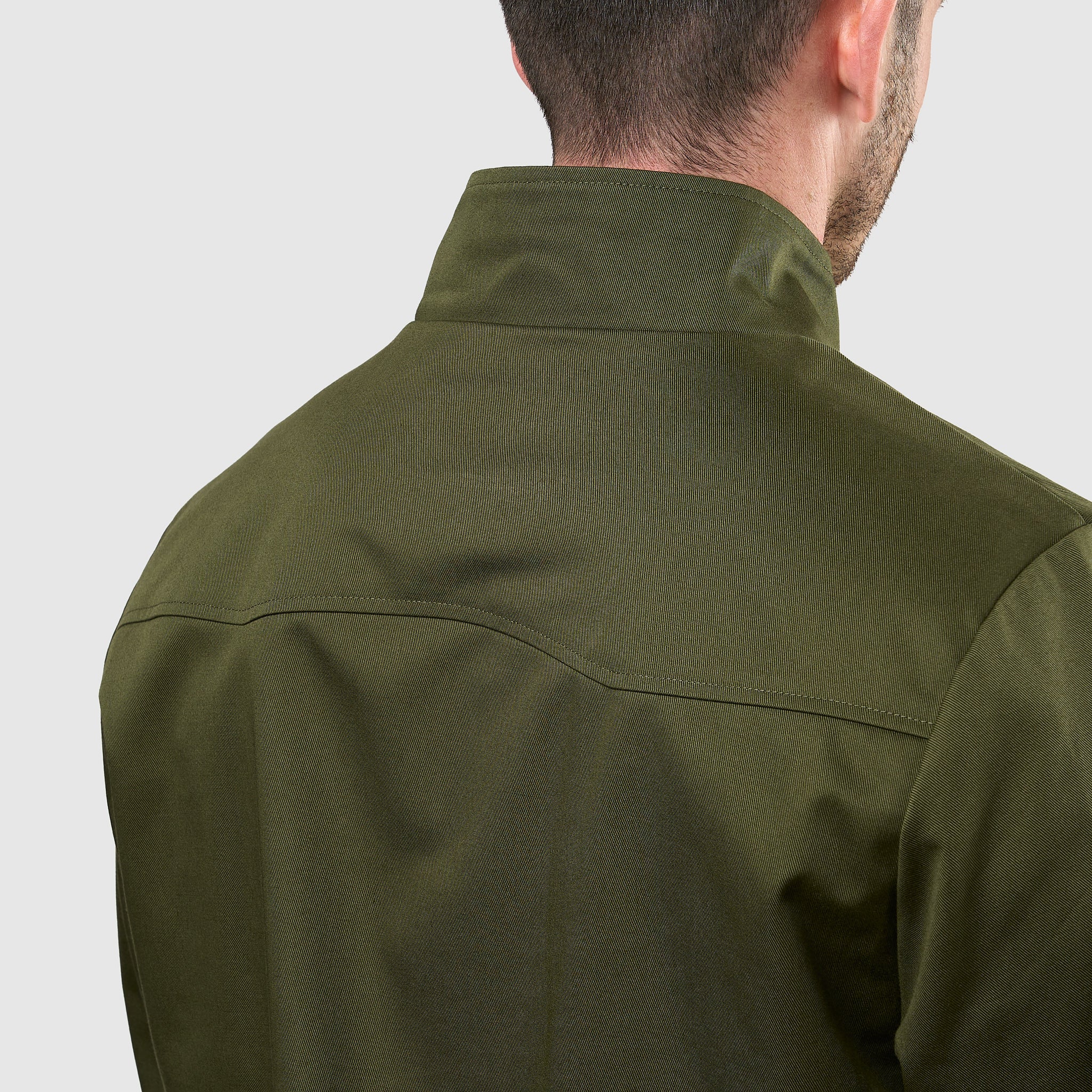 Mens Signature Harrington Jacket - Olive - Image 5