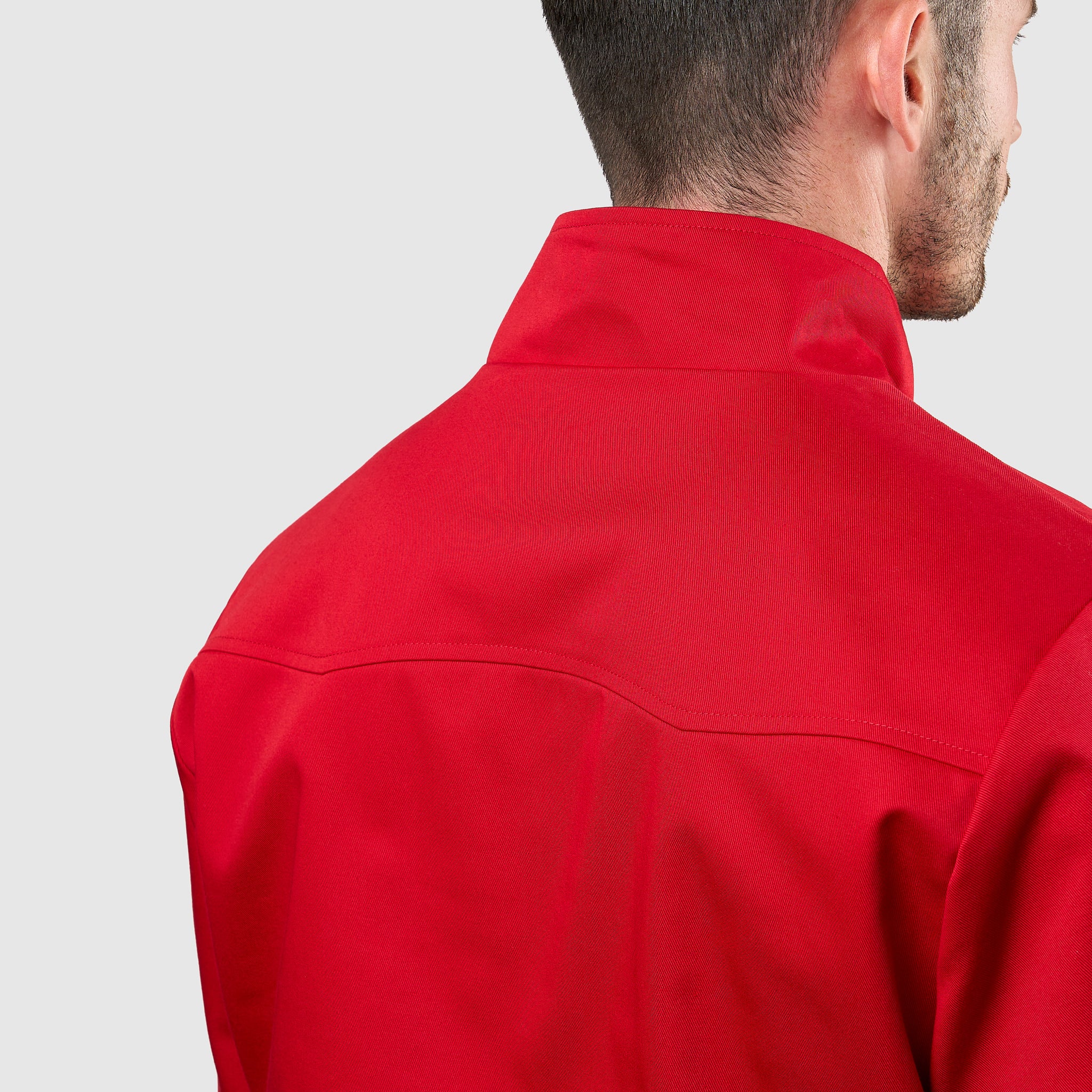 Mens Signature Harrington Jacket - Red - Image 5